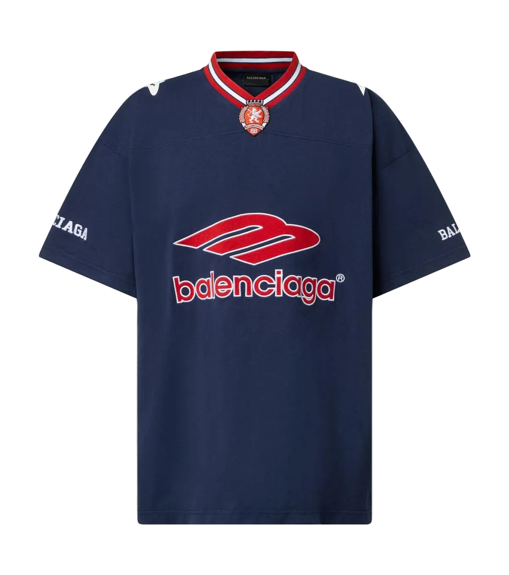 Balenciaga Logo oversized cotton jersey T-shirt