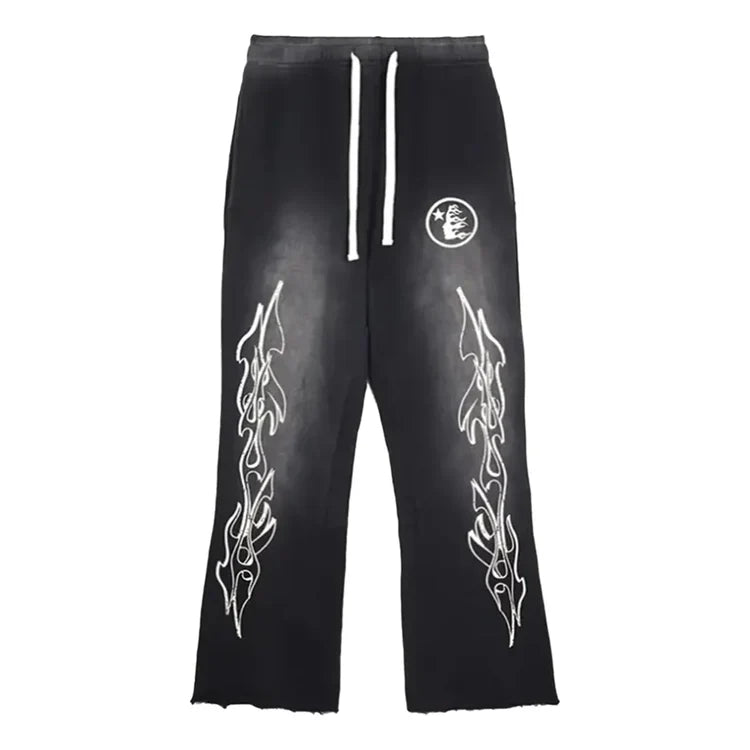 Hellstar Flame Flare Sweatpants