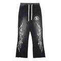 Hellstar Flame Flare Sweatpants