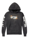 SAINT MXXXXXX Money Pay Money to My Pain Distressed Cotton-Jersey Hoodie