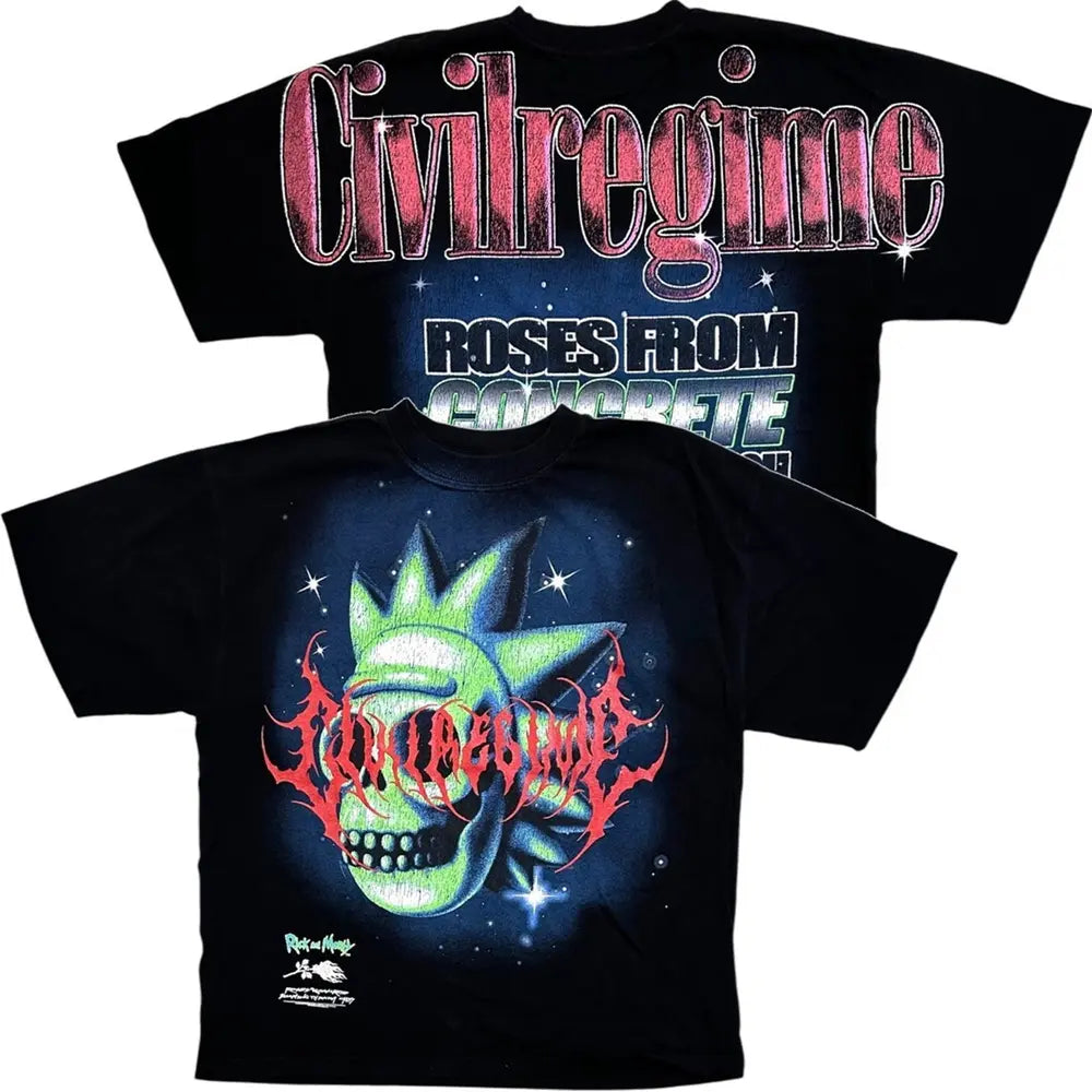 Civil Regime  Civil Regime X Rick and Morty Misfit Rick Oversized T-Shirt